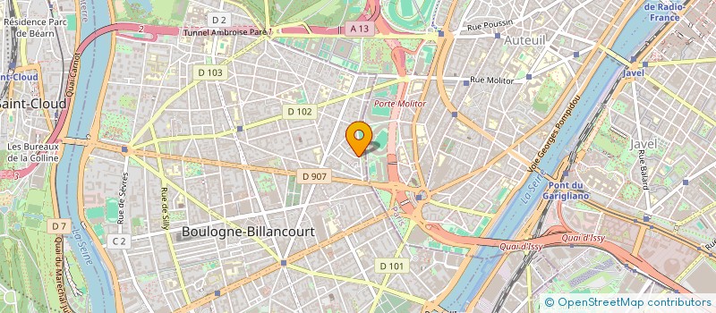 localisation de l'entreprise LIAISONS CREATIVES à BOULOGNE-BILLANCOURT