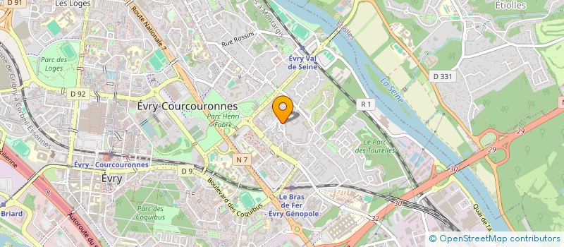 localisation de l'entreprise LIAM à EVRY-COURCOURONNES