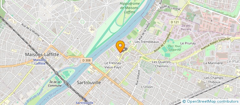 localisation de l'entreprise LIAMEL à SARTROUVILLE