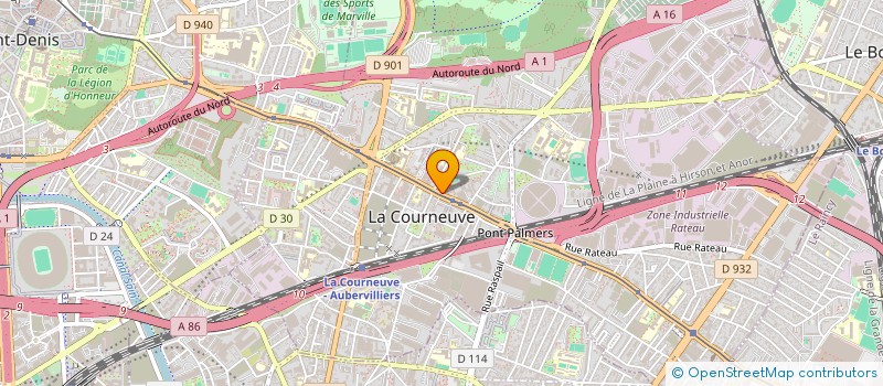 localisation de l'entreprise LIAMOR  LA COURNEUVE
