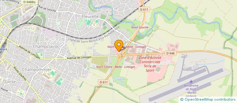localisation de l'entreprise LIANA à NIORT