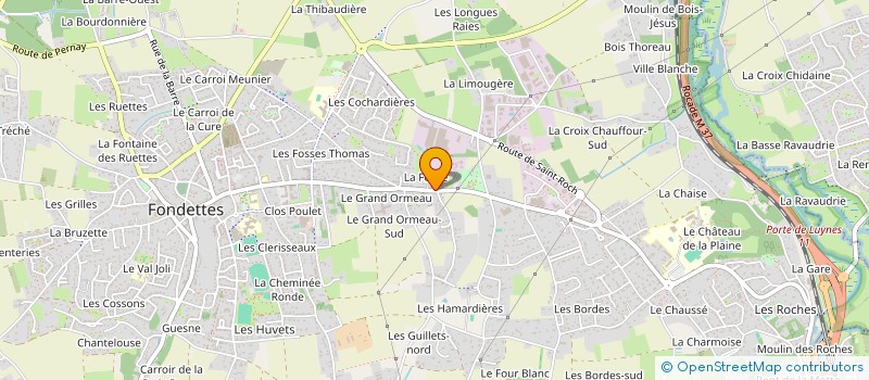 localisation de l'entreprise LIANCART à FONDETTES