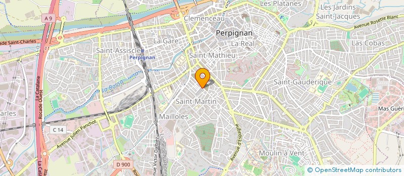 localisation de l'entreprise LIANCE TRABUC  PERPIGNAN