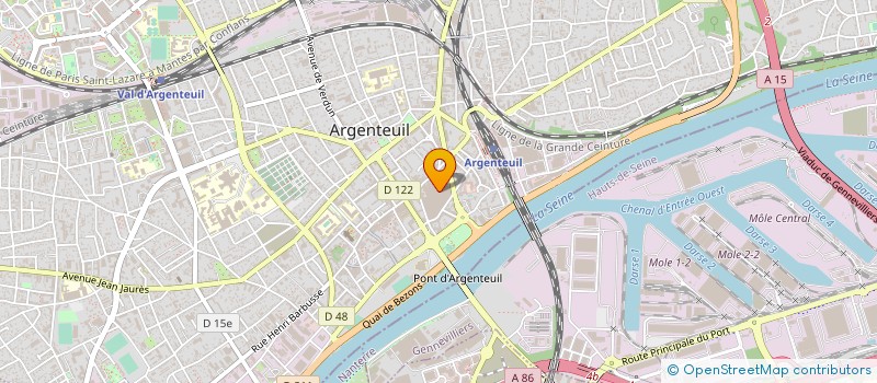 localisation de l'entreprise LIANE  ARGENTEUIL