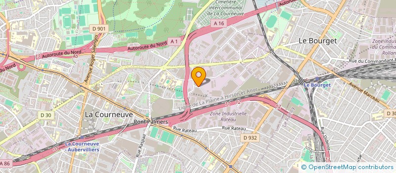 localisation de l'entreprise LIANG à LA COURNEUVE
