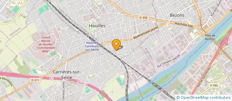 localisation de l'entreprise LIANG-RENOUD  HOUILLES