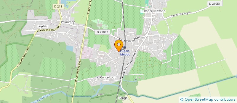 localisation de l'entreprise LIANNE  LUDON-MEDOC