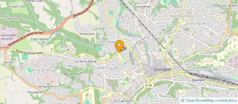 localisation de l'entreprise LIANNI à QUIMPER