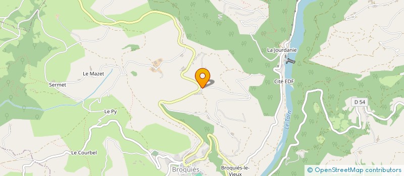 localisation de l'entreprise LIANSE  BROUSSE-LE-CHATEAU