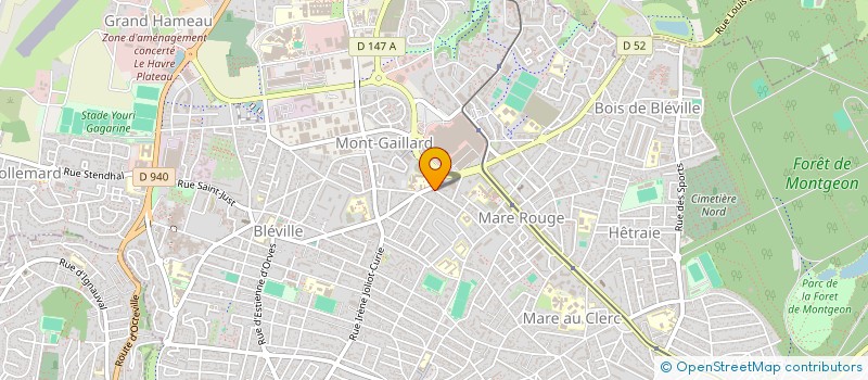 localisation de l'entreprise LIAUDET MACONNERIE à LE HAVRE