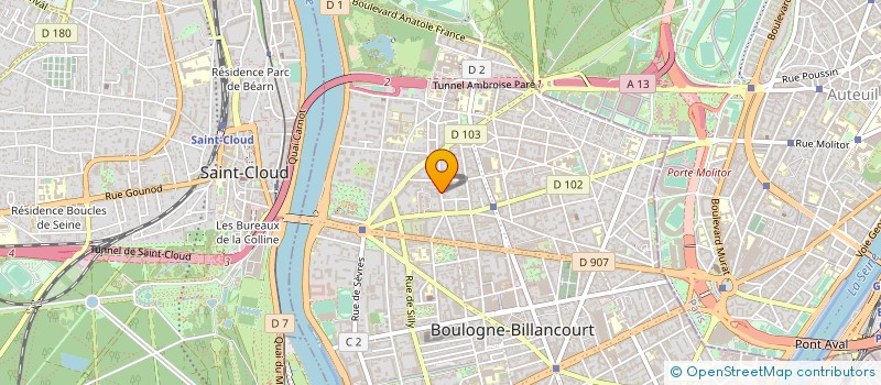 localisation de l'entreprise LIB INFORMATIQUE à BOULOGNE-BILLANCOURT