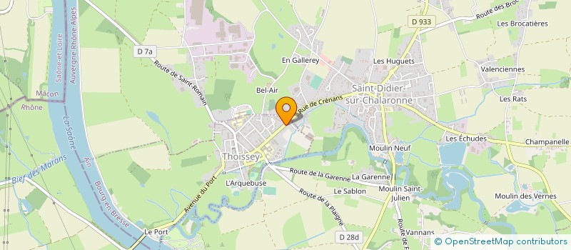 localisation de l'entreprise LIB'JARDIN  THOISSEY