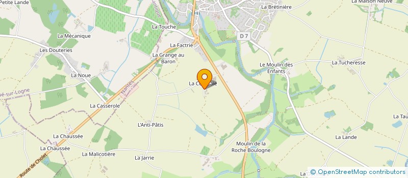 localisation de l'entreprise LIBEAU ABLINE à ROCHESERVIERE