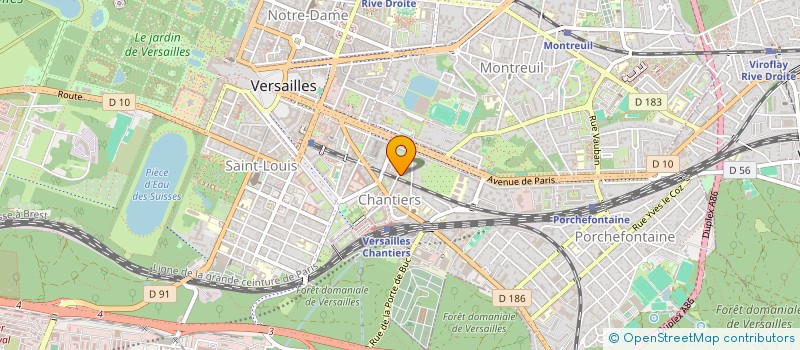 localisation de l'entreprise LIBELLIO à VERSAILLES