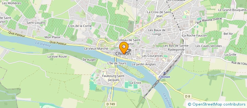 localisation de l'entreprise LIBELLULE 37  CHINON