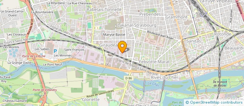 localisation de l'entreprise LIBELLULE  TOURS