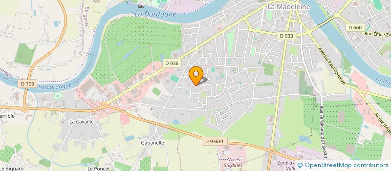 localisation de l'entreprise LIBELLULE à BERGERAC