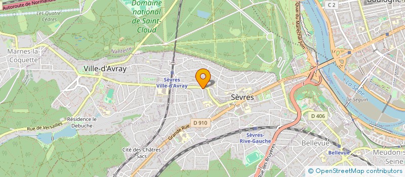 localisation de l'entreprise LIBELLULE  SEVRES