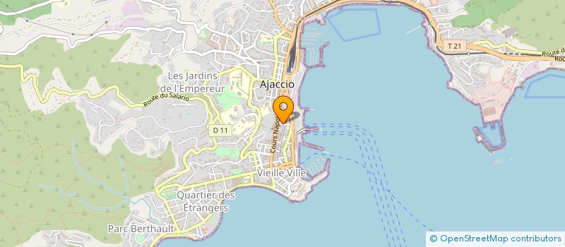 localisation de l'entreprise LIBELLULE à AJACCIO