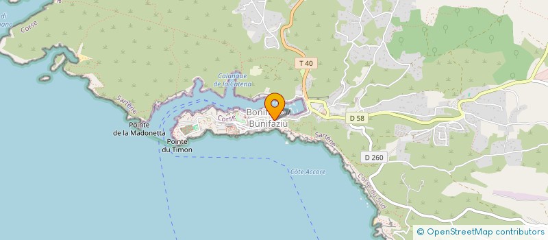 localisation de l'entreprise LIBELLULE à BONIFACIO
