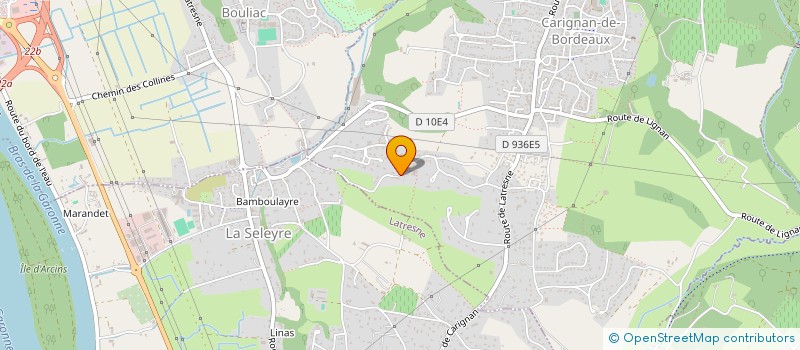 localisation de l'entreprise LIBELLULE  CARIGNAN-DE-BORDEAUX