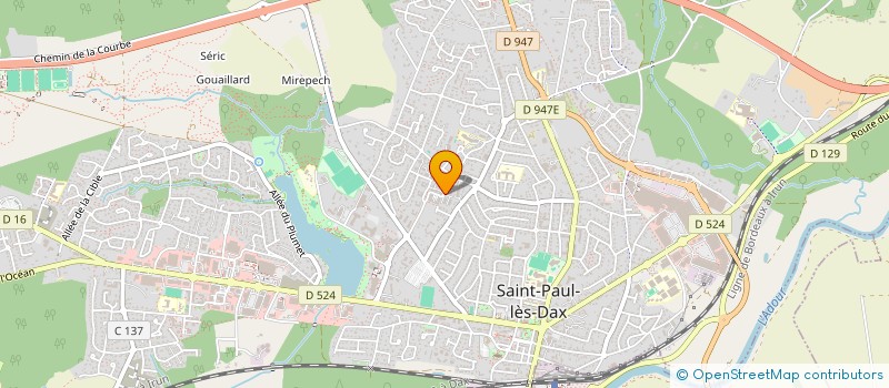 localisation de l'entreprise LIBELLULE  SAINT-PAUL-LES-DAX