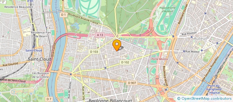 localisation de l'entreprise LIBEN CONSEIL  BOULOGNE-BILLANCOURT