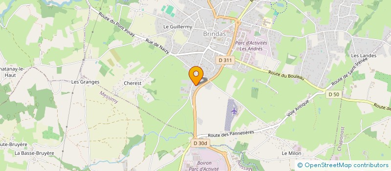 localisation de l'entreprise LIBER à BRINDAS