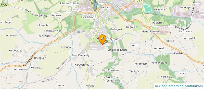 localisation de l'entreprise LIBER  POULDERGAT