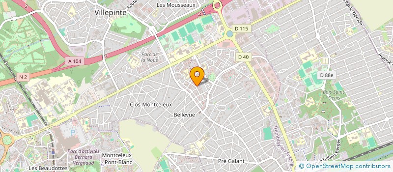 localisation de l'entreprise LIBER à VILLEPINTE