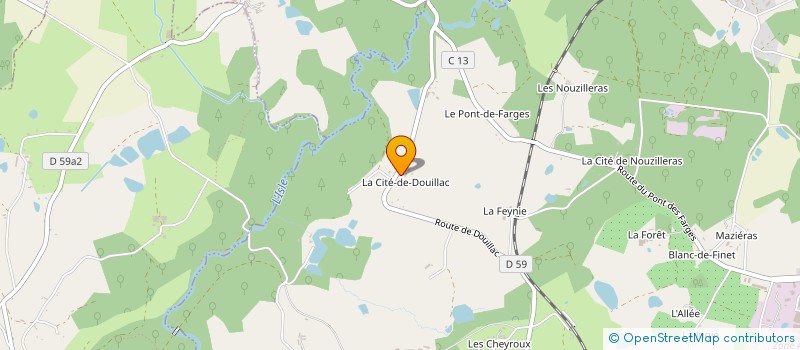 localisation de l'entreprise LIBER VITAE à SAINT-YRIEIX-LA-PERCHE