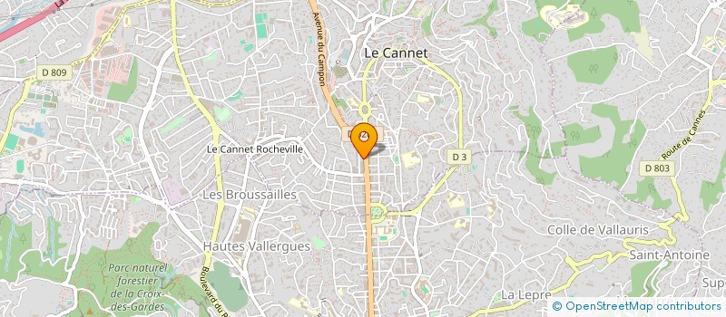 localisation de l'entreprise LIBERA  LE CANNET