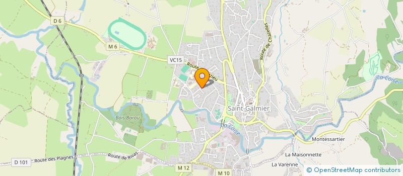 localisation de l'entreprise LIBERA  SAINT-GALMIER