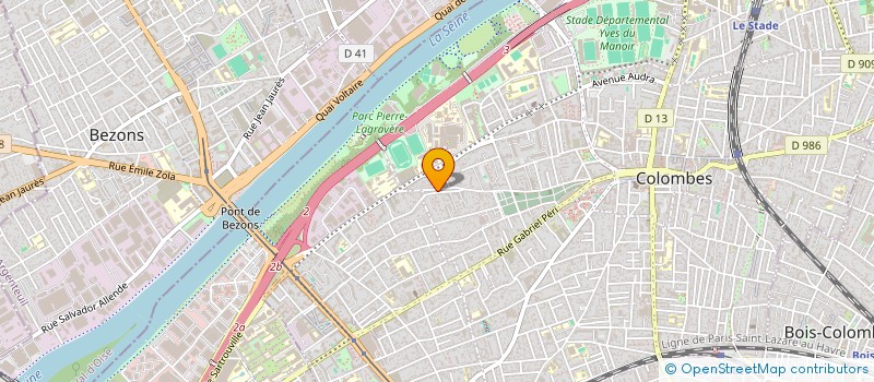 localisation de l'entreprise LIBERALE FORMATION  COLOMBES