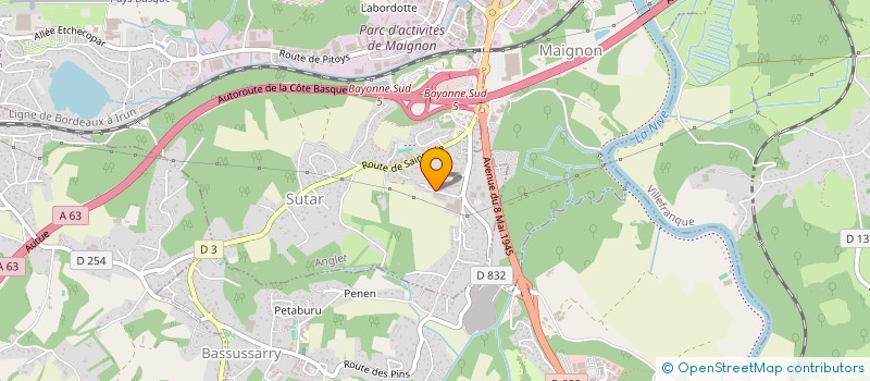 localisation de l'entreprise LIBERATED BRANDS EUROPE  ANGLET