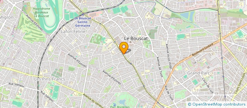 localisation de l'entreprise LIBERATION 21  LE BOUSCAT