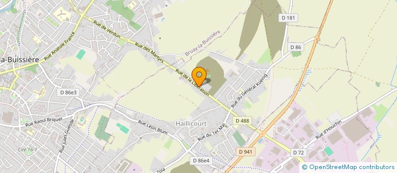 localisation de l'entreprise LIBERATION 38A  HAILLICOURT