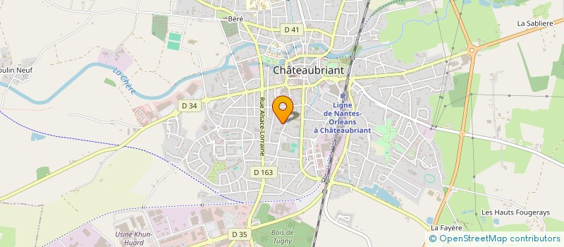 localisation de l'entreprise LIBERATION  CHATEAUBRIANT