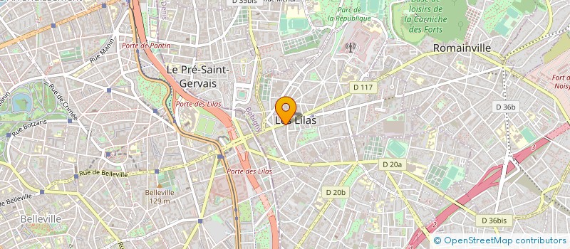 localisation de l'entreprise LIBERCOM à LES LILAS