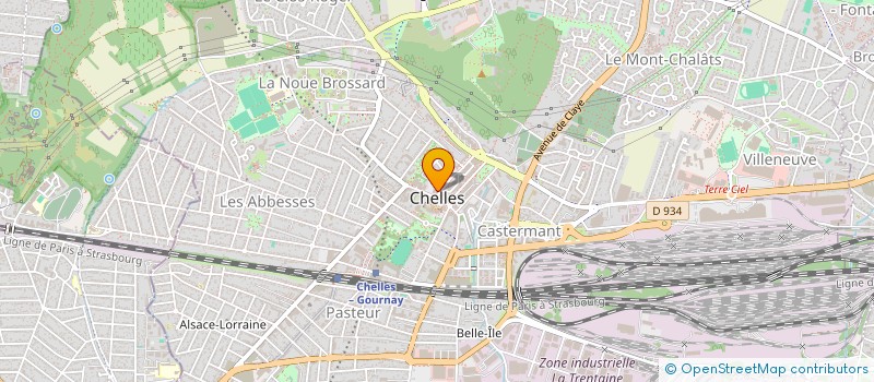 localisation de l'entreprise LIBERT à CHELLES