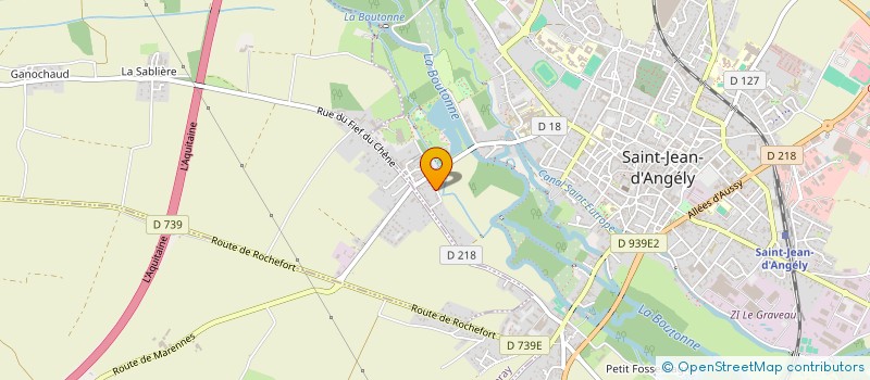 localisation de l'entreprise LIBERT'IMMO  SAINT-JEAN-D'ANGELY