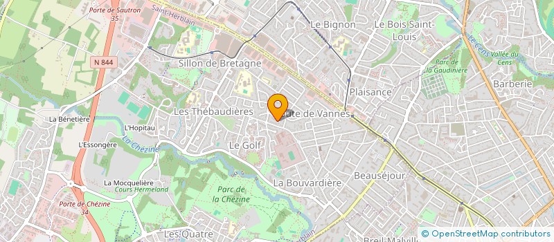 localisation de l'entreprise LIBERTAS à SAINT-HERBLAIN