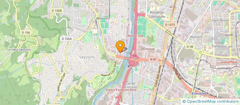 localisation de l'entreprise LIBERTE 2  SEYSSINS