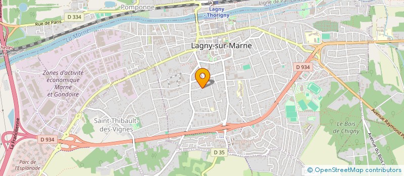 localisation de l'entreprise LIBERTE 30 BIS  LAGNY-SUR-MARNE