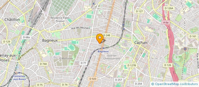 localisation de l'entreprise LIBERTE 75 à BAGNEUX