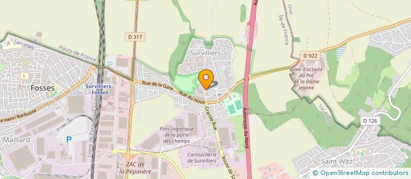 localisation de l'entreprise LIBERTE  SURVILLIERS