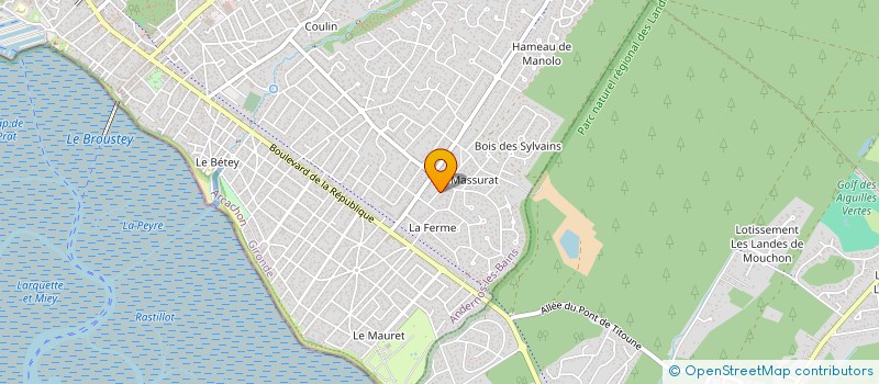 localisation de l'entreprise LIBERTE D'ENTREPRENDRE  ANDERNOS-LES-BAINS