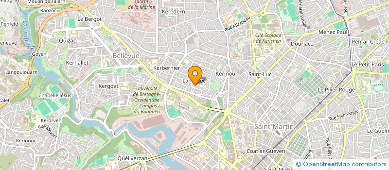 localisation de l'entreprise LIBERTE DANSL'ART à BREST