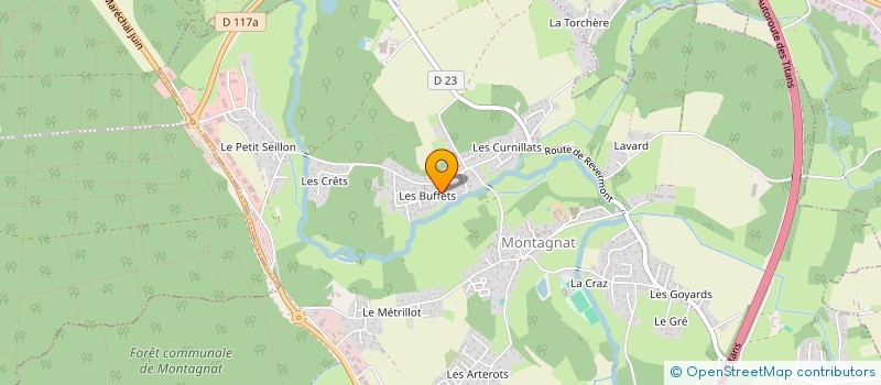 localisation de l'entreprise LIBERTE DE MOUVEMENTS à MONTAGNAT