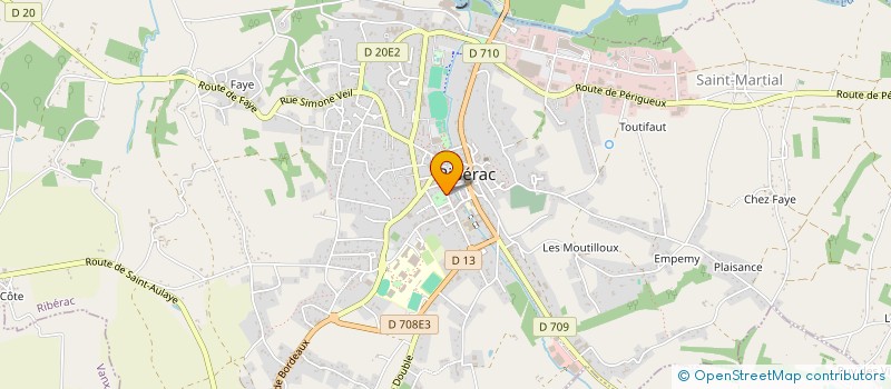 localisation de l'entreprise LIBERTE FM à RIBERAC